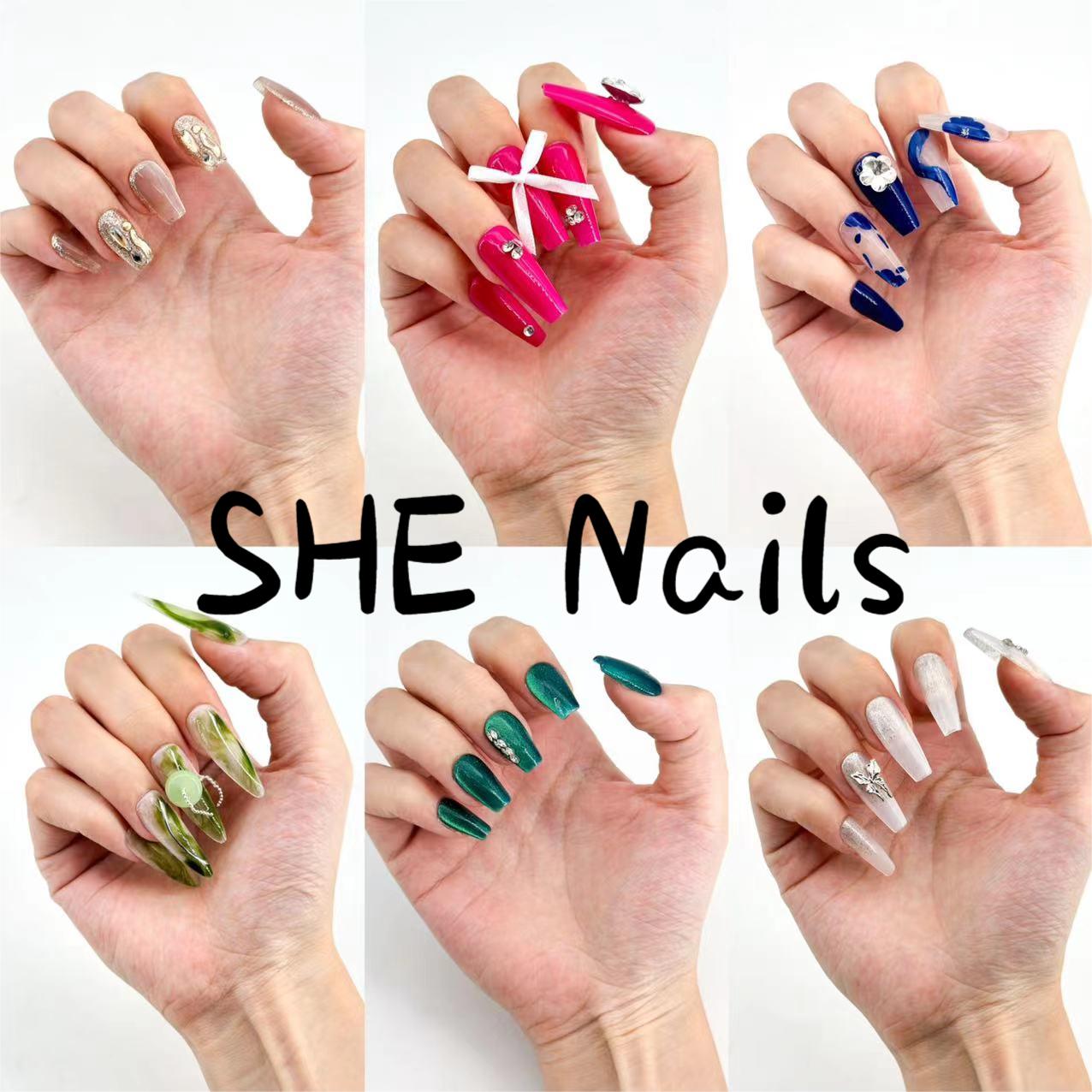 100% Handmade Pree-On Nails Art Mystery Box | At Least 12 Sets Guaranteed | Free Shipping SG-Monica